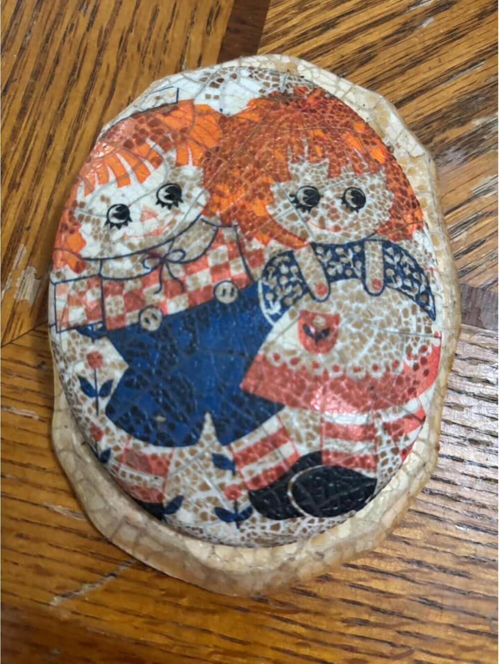 Vintage Raggedy Ann Andy Wall Plaque Serendipity Creations